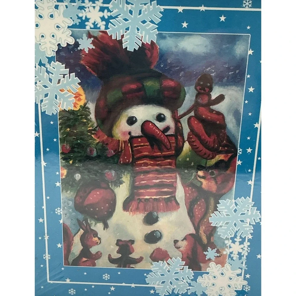 Vintage 1996 C&F Enterprises Twelve Frosty Snowman Ornaments Set 12 NIB Sealed‎